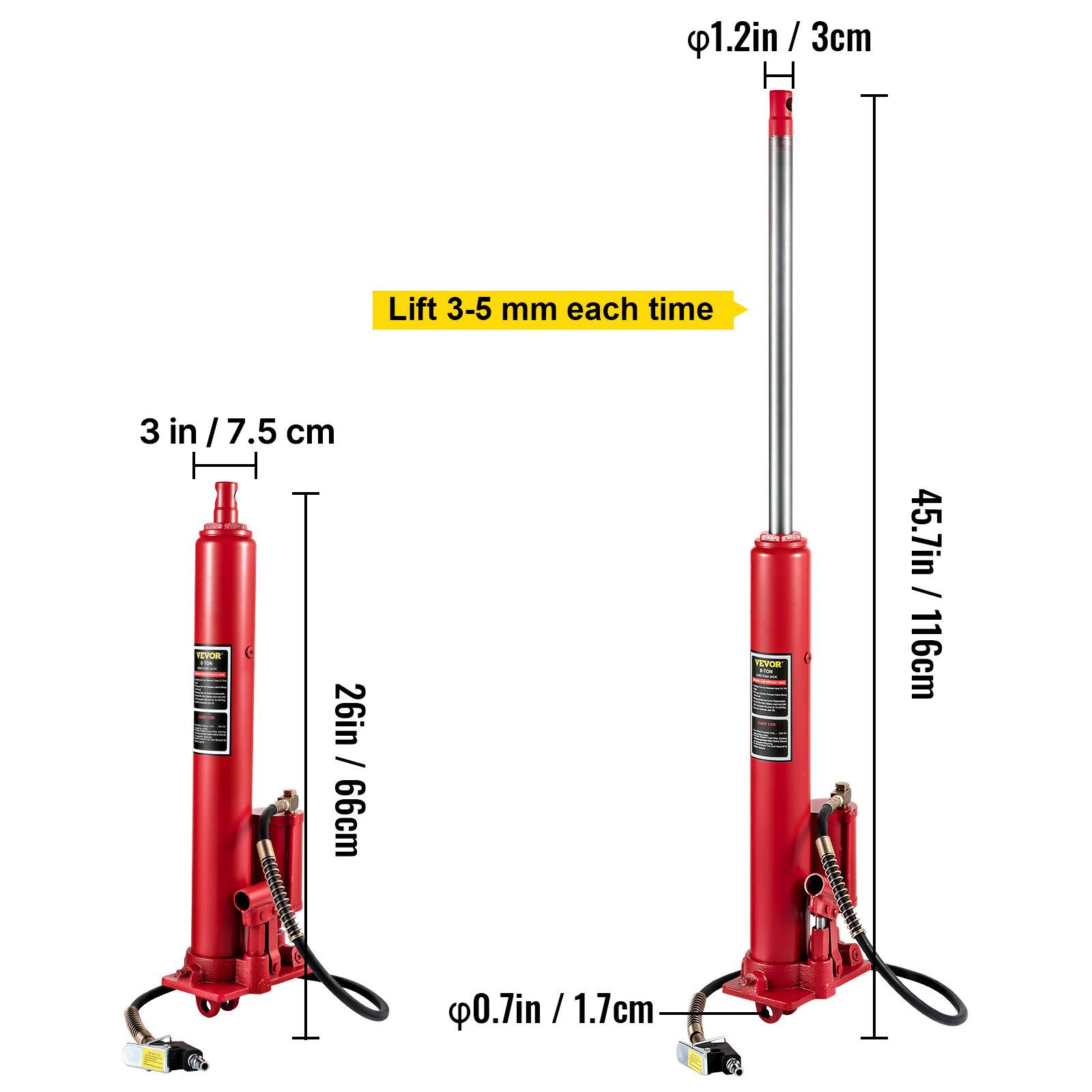1.2in / 3cm  
Lift 3-5 mm each time  
3 in / 7.5 cm  
26in / 66cm  
45.7in / 116cm  
0.7in / 1.7cm