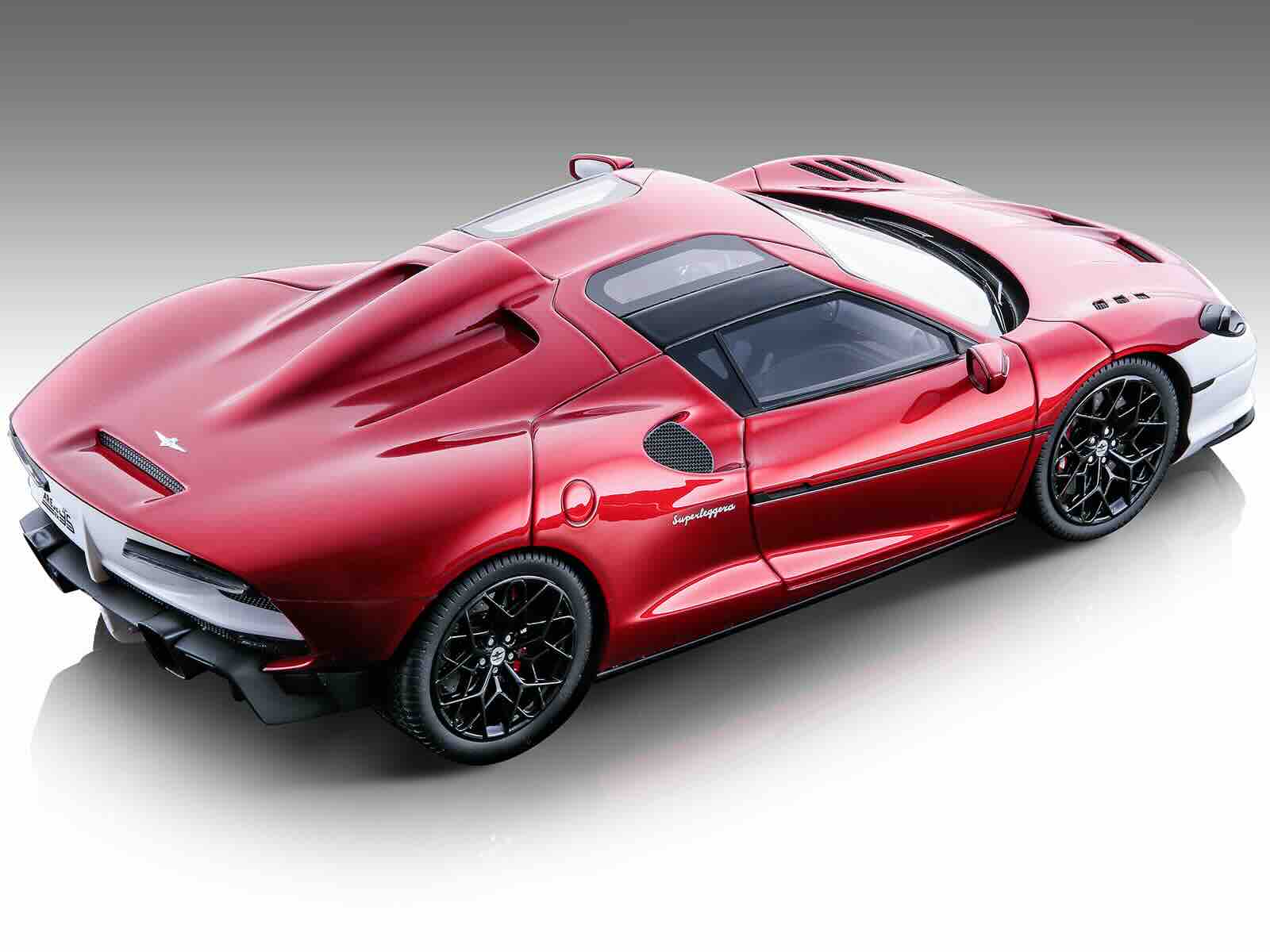 Alt View 1. Tecnomodel - 2021 Touring Superleggera Arese RH95 Red Metallic w/White Accents "Mythos Series" Ltd Ed to 80pcs 1/18 Car by Tecnomodel.