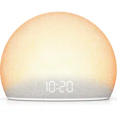 Front. Dazzed Corner - Sunrise Alarm Clock with White Noise, Natural Wake-Up Light - Classic White.