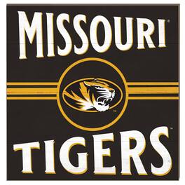 Jardine - Missouri Tigers 10'' x 10'' Retro Team Sign - Yellow
