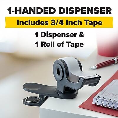 1-HANDED DISPENSER  
Includes 3/4 Inch Tape  
1 Dispenser & 1 Roll of Tape