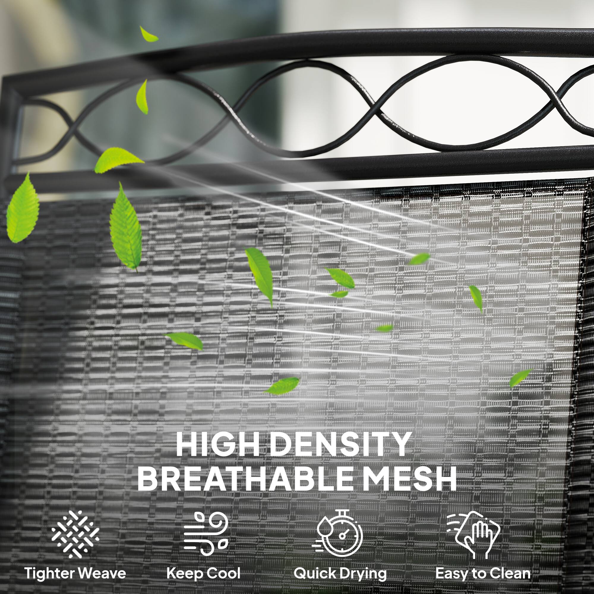 HIGH DENSITY BREATHABLE MESH

- Tighter Weave
- Keep Cool
- Quick Drying
- Easy to Clean