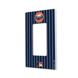 Keyscaper - Houston Astros 1977-1998 Cooperstown Pinstripe Single Rocker Light Switch Plate - Multicolor
