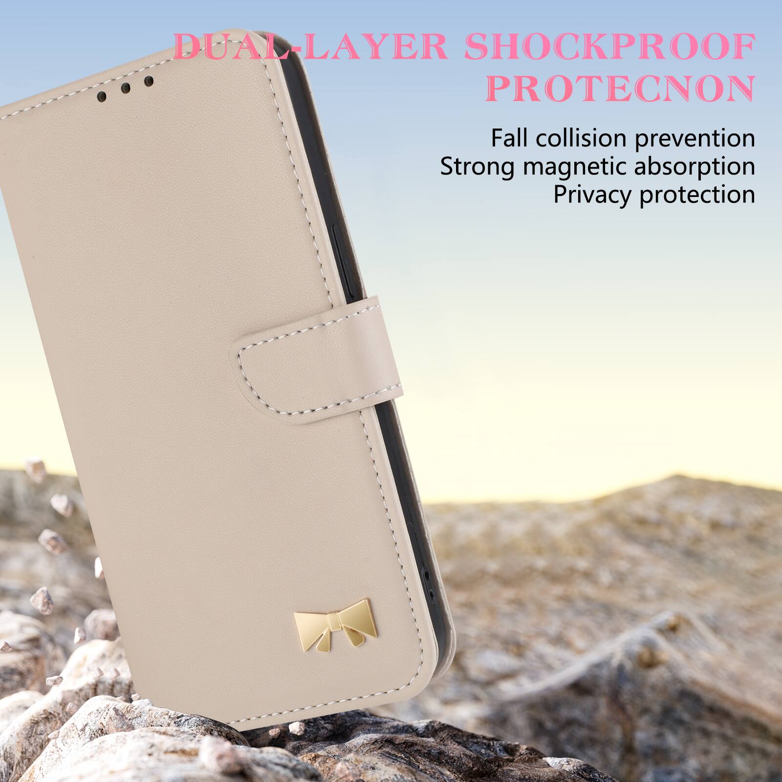 DUAL-LAYER SHOCKPROOF PROTECNON  
Fall collision prevention  
Strong magnetic absorption  
Privacy protection