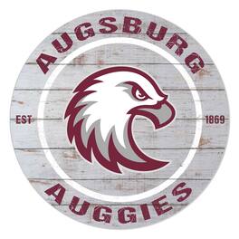 Jardine - Augsburg Auggies 20" Indoor/Outdoor Weathered Circle Sign - White