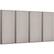 Alt View 5. VEVOR - 4 PCS Acoustic Panels, 2 inch Thick 23.6 x 11.8 inch Fiberglass Sound Absorbing Panels, Self-adhesive Soundproof Wall - Camel.