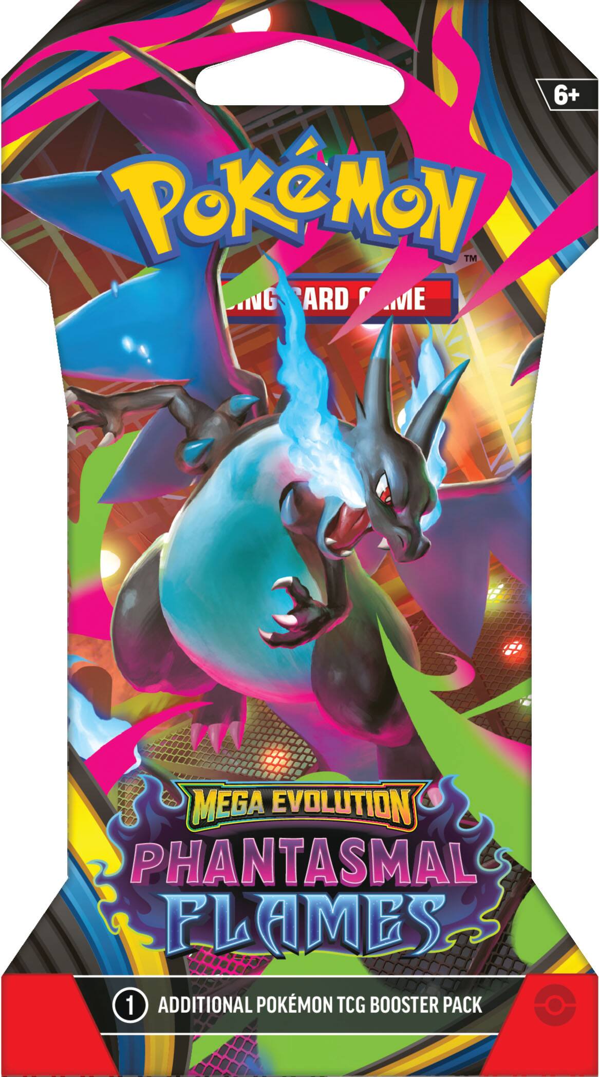 Pokémon  
Trading Card Game  

Mega Evolution  
Phantasmal Flames  

1 Additional Pokémon TCG Booster Pack