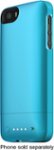 Front. mophie - juice pack helium External Battery Case for Apple® iPhone® SE, 5s and 5 - Blue.