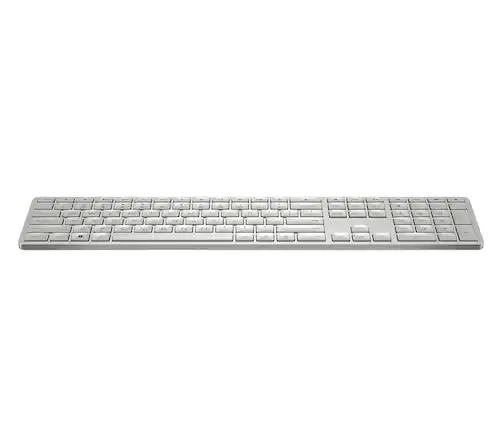 Front. HP - HP 970 Programmable Wireless Keyboard - Silver.