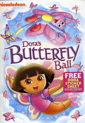 Front. Dora the Explorer: Dora's Butterfly Ball - DVD.