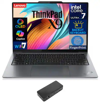Lenovo ThinkPad X9
Intel Core Ultra 7
OLED
Copilot
WiFi 7
Backlit Keyboard
Fingerprint