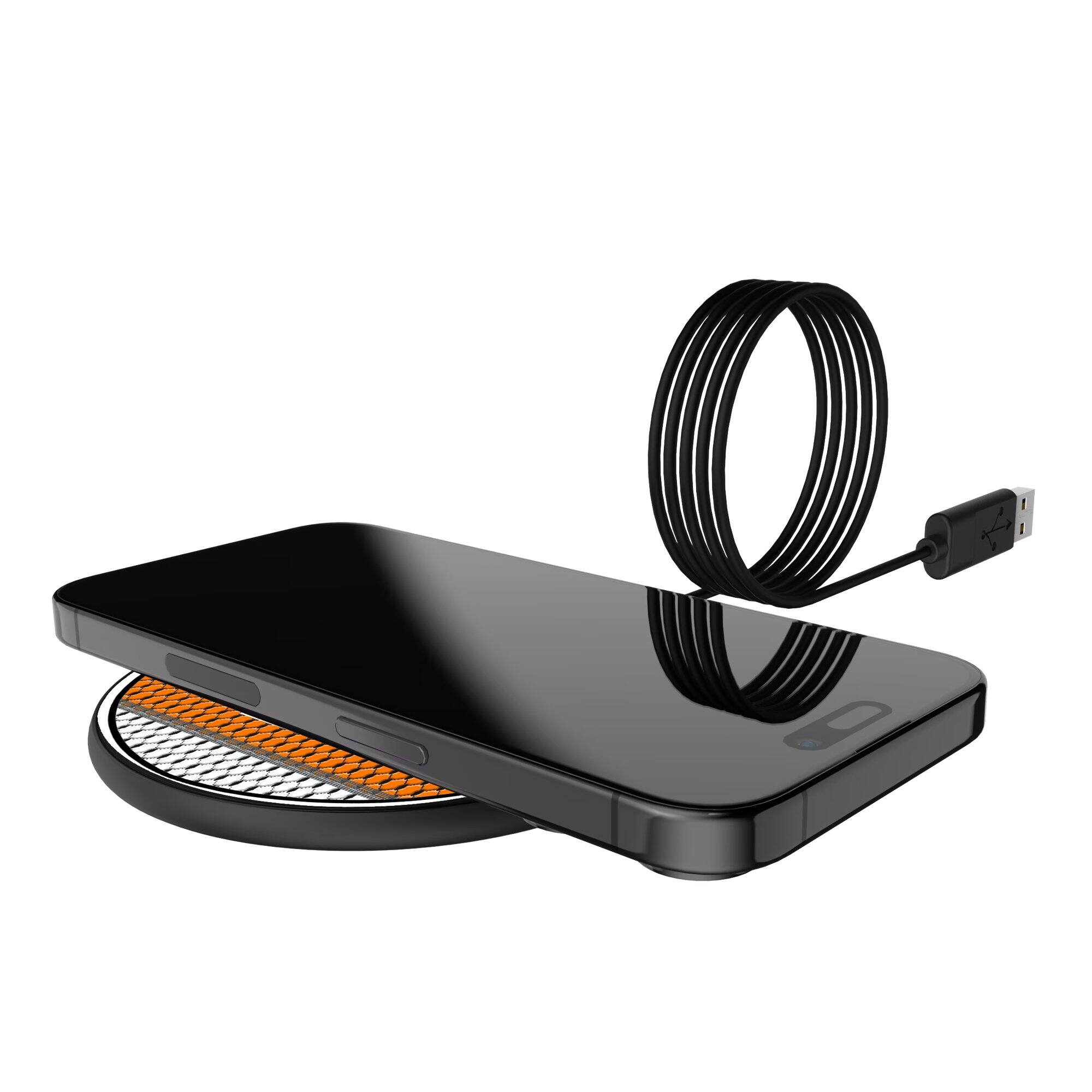 Alt View 3. Keyscaper - Tennessee Volunteers Wireless Charging Pad - Multicolor.