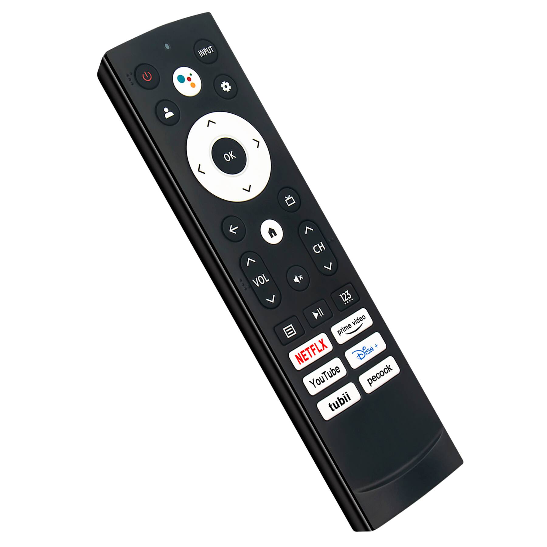 INPUT OK CH VOL *x 123 prime video NETFLIX YouTube Disney+ peacock tubii