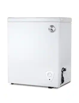 Commercial Cool - 2.8 Cu. Ft. Compact Chest Freezer, Textured Finish, Deep Freezer for Frozen Food Storage - White