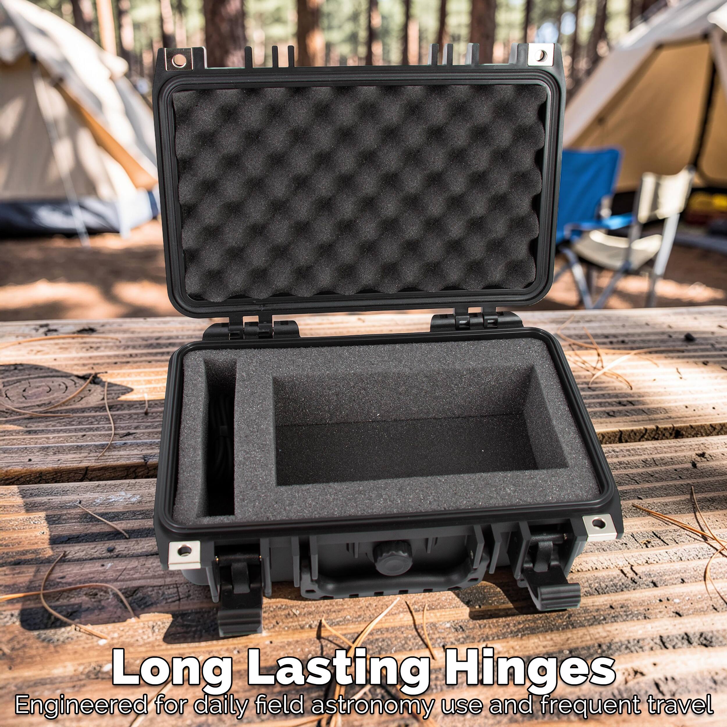 Long Lasting Hinges  
Engineered for daily field astronomy use and frequent travel