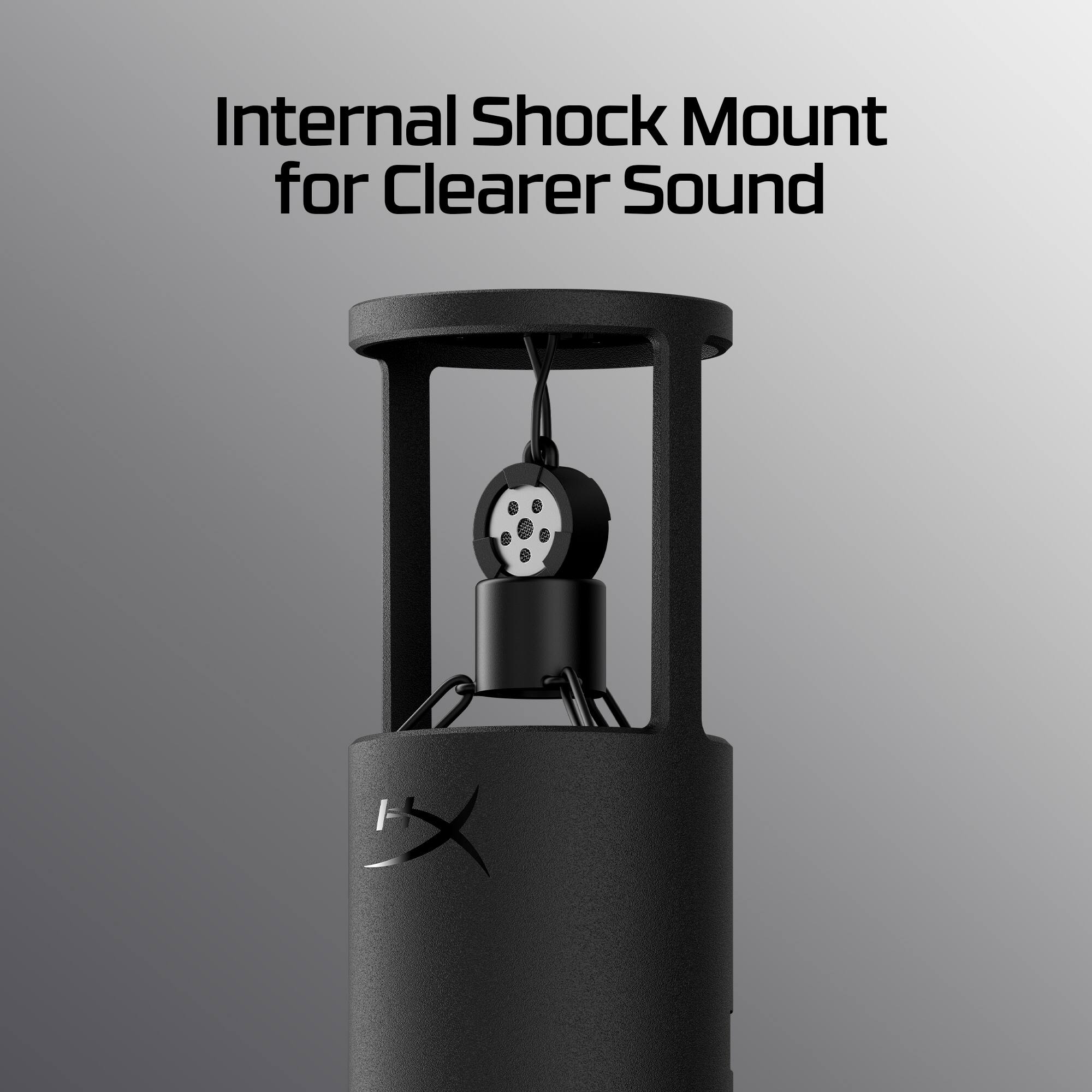Internal Shock Mount for Clearer Sound