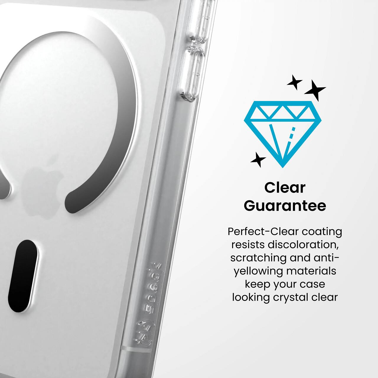 Clear Guarantee

Perfect-Clear coating resists discoloration, scratching and anti-yellowing materials keep your case looking crystal clear