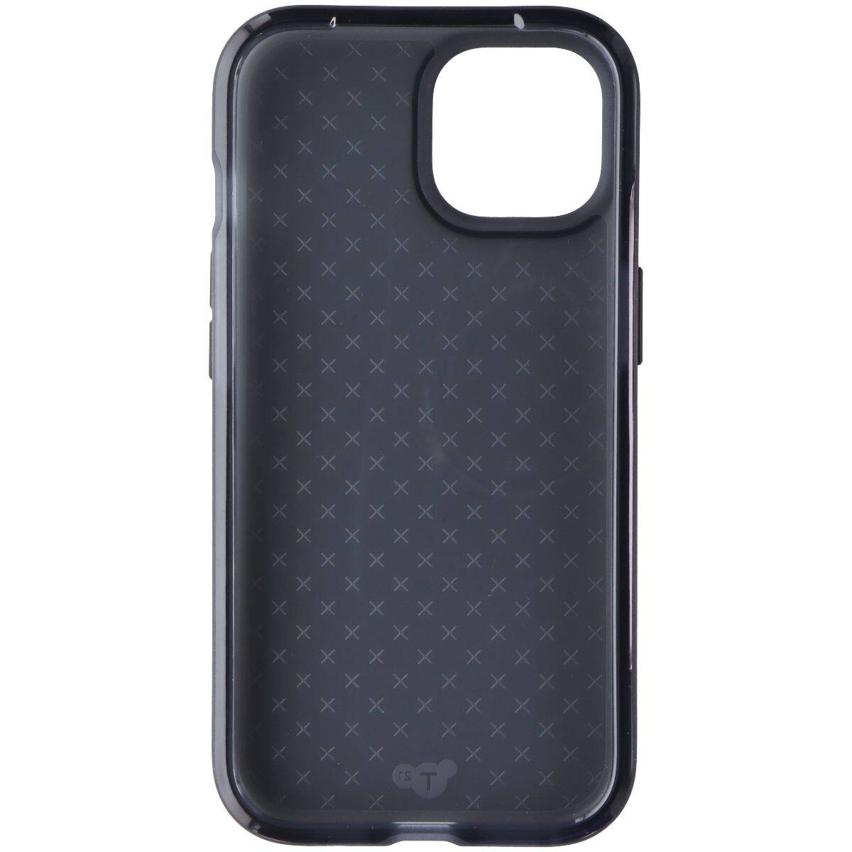Front. Tech21 - Tech21 EvoCheck Series Case for Apple iPhone 15 - Smokey Black - Black.