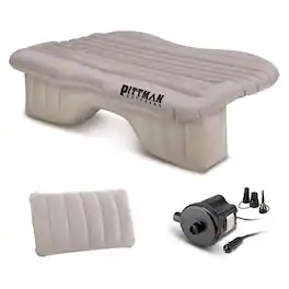 Pittman Outdoors - Backseat Air Mattress, 55” Airbed for Mid-Size Vehicles - Tan