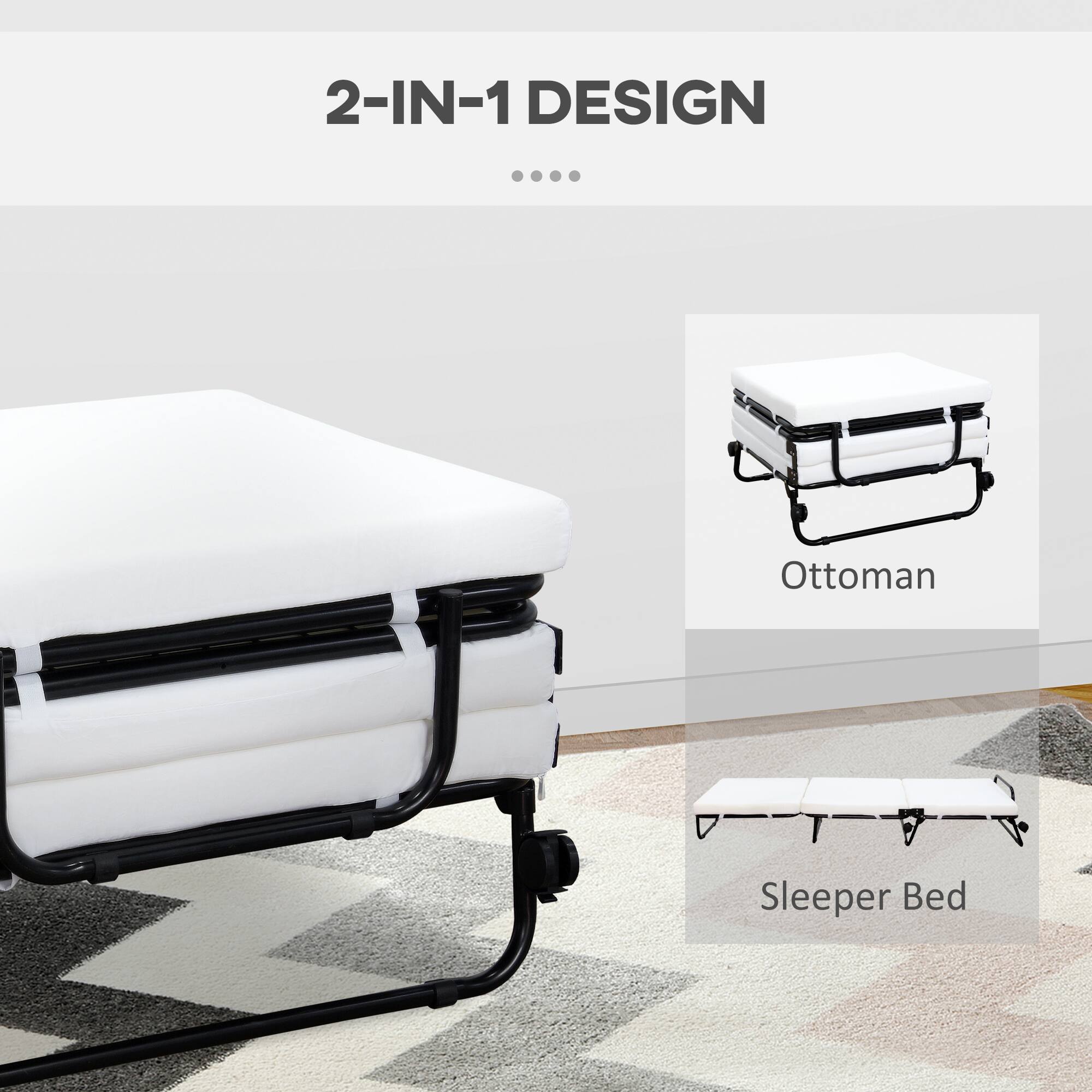 2-IN-1 DESIGN
Ottoman
Sleeper Bed