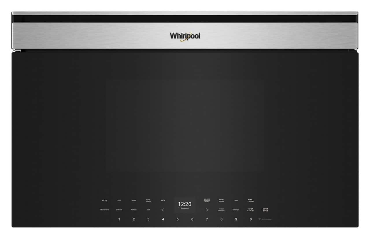 Whirlpool - 30-inch Built-In Smart Multifunctional Microwave Oven with Air Fry - 1,000 watts - Stainless Steel