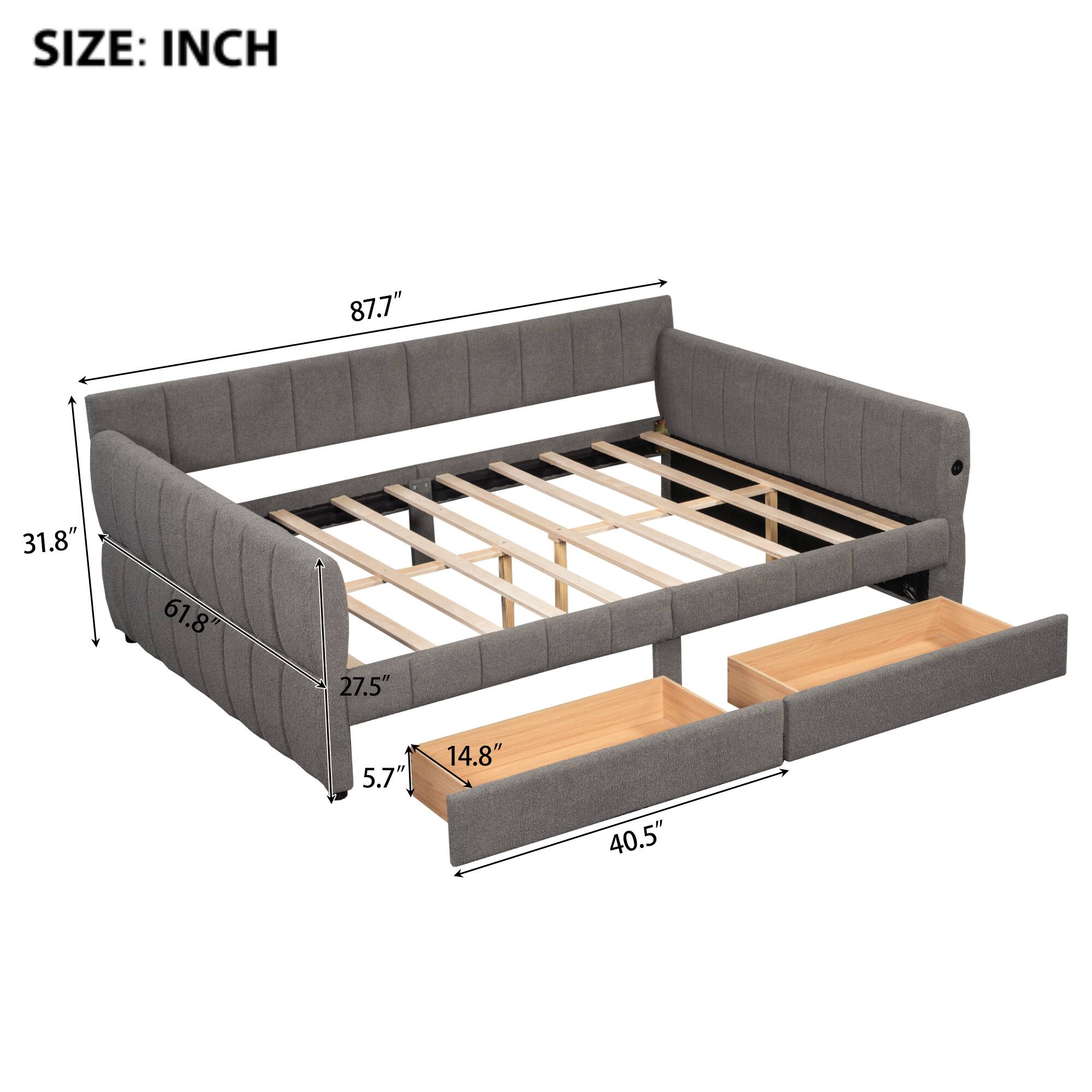 SIZE: INCH  
87.7" 31.8" 61.8" 27.5" 5.7" 14.8" 40.5"