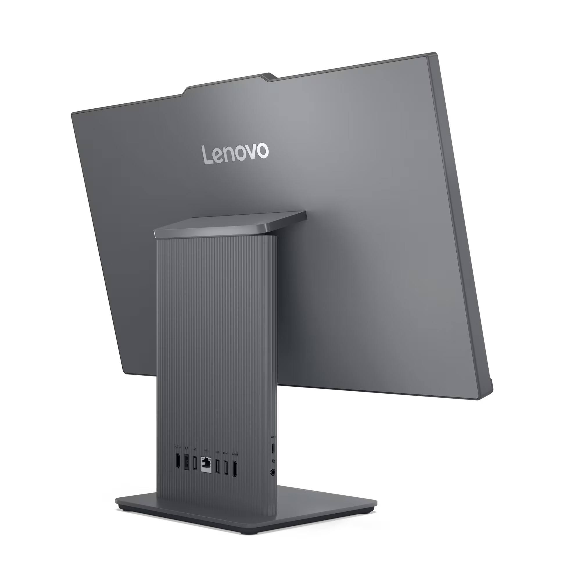 Back. Lenovo - Lenovo IdeaCentre AIO 24IRH9 23.8" Touch Intel Core Ultra 5-13420H 32GB 1TB W11H - Gray.