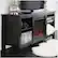 Alt View 14. Walker Edison - 58" Open Storage Fireplace TV Stand for Most TVs Up to 65" - Black.