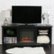 Alt View Zoom 1. Walker Edison - Open Storage Fireplace TV Stand for Most TVs Up to 65" - Black.