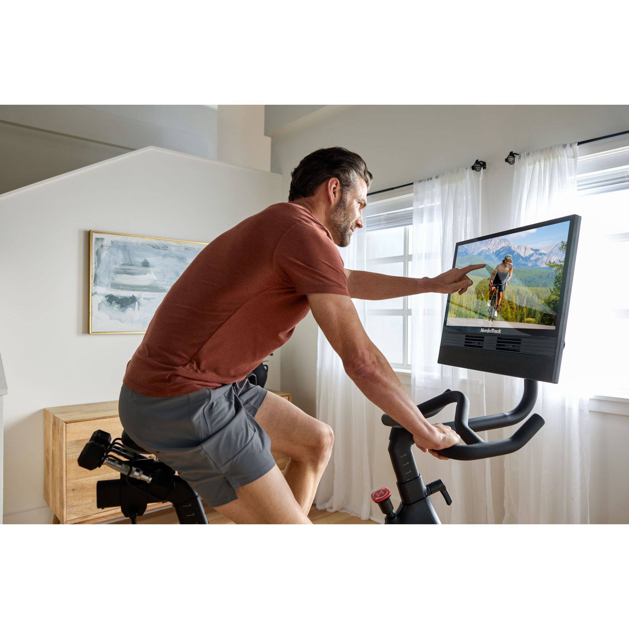 Alt View 8. NordicTrack - NordicTrack 24 Studio Bike for a Best-In-Class Cycling Experience - Black.