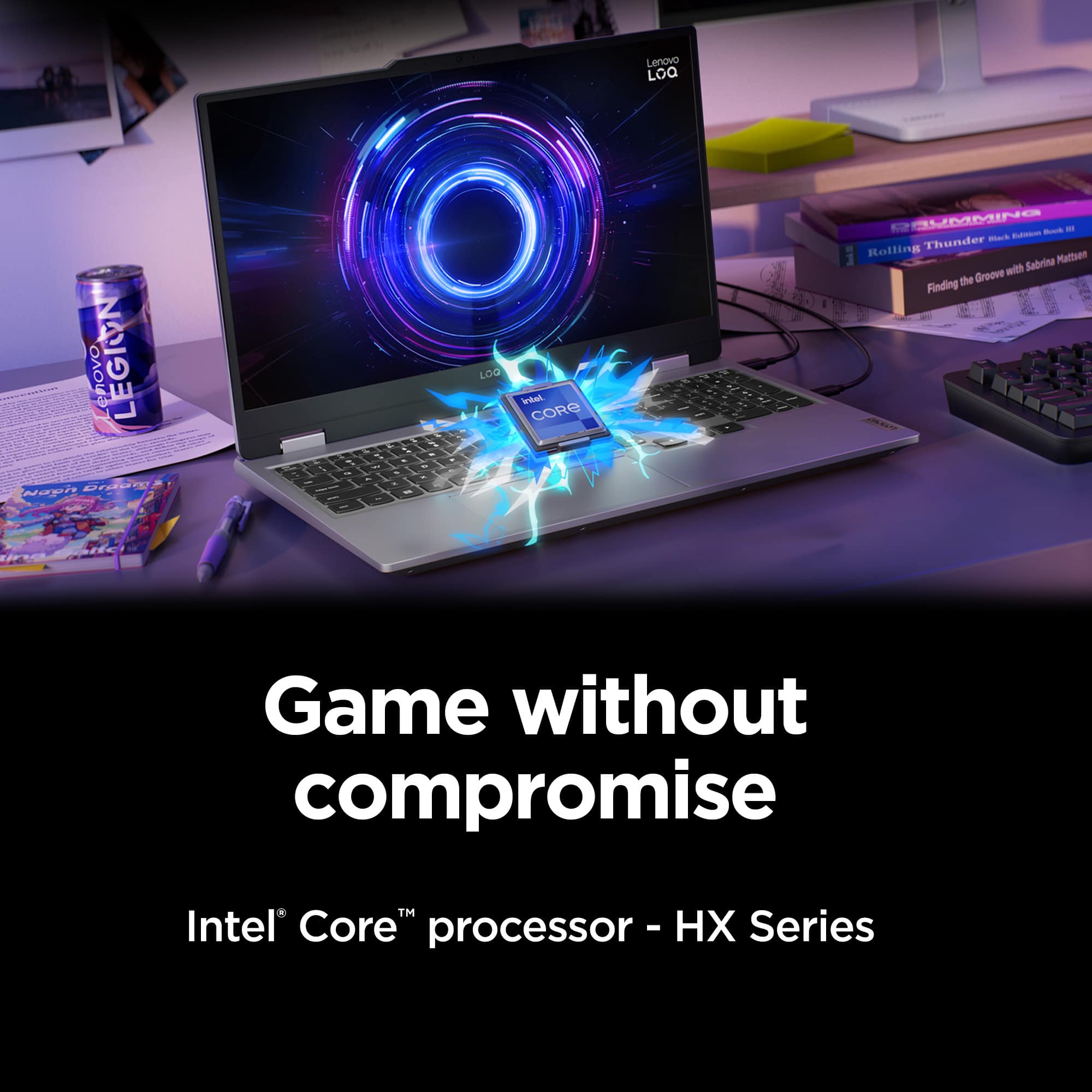 Lenovo Legion gaming laptop with Intel Core processor - HX series.