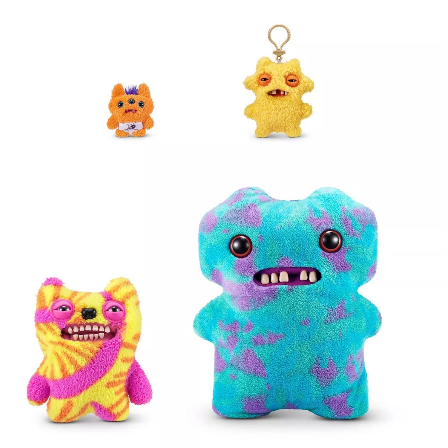 Alt View 2. Fuggler - Zuru Fuggler Bigg Fuggs Gaptooth McGoo Multicolor 18 inches Plush Toy - White.