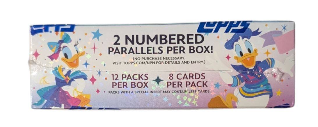 2 NUMBERED PARALLELS PER BOX!  
(NO PURCHASE NECESSARY. VISIT TOPPS.COM/NPN FOR DETAILS AND ENTRY.)  
12 PACKS PER BOX  
8 CARDS PER PACK  
PACKS WITH A SPECIAL INSERT MAY CONTAIN LESS CARDS.