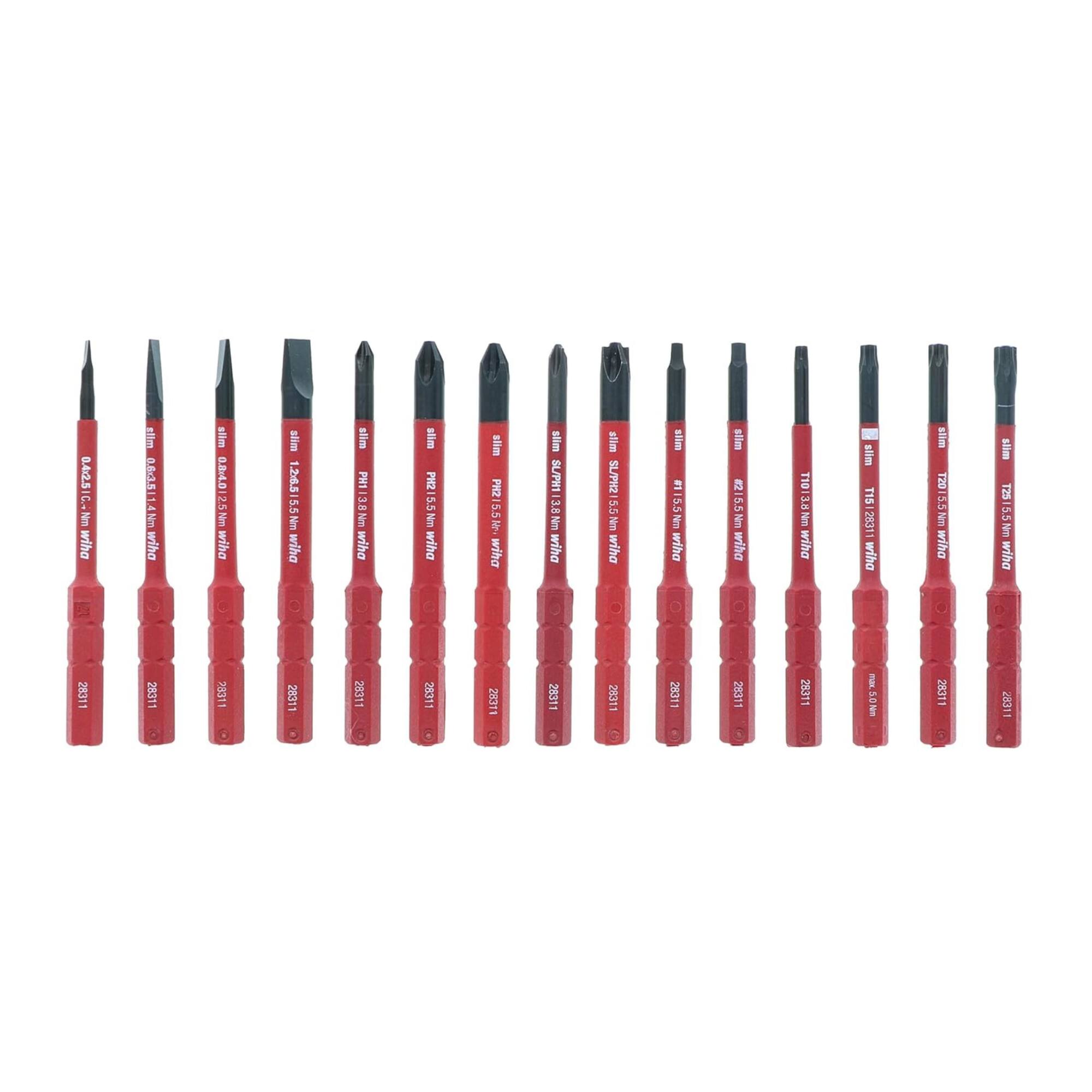 F 0.4-2.51C.-Nm m wiha  
0.63.511.4Nm wiha  
I 0.8-4.0 2.5Nm wiha  
I 1.2v6S $5 Nm wiha slim  
I8d 3.8Nm wiha  
DU 5.5 f wiha  
I PRZI 5.5  wiha slim  
SUPHI 3.8 Nm wihe slim  
SL/PH2 5.5Nm wiha slim  
I55Nm f wiha  
I 215.5Nm ndiw  
T10 T1013.0 Nm wiha  
I T1S 2831 wiha  
I eCT 115Nm wiha  
I T25 5.5 U wiha  
Us O 28311 20311 28311 28311 .  
28311 28311 20311 28311 28311 20311 .  

