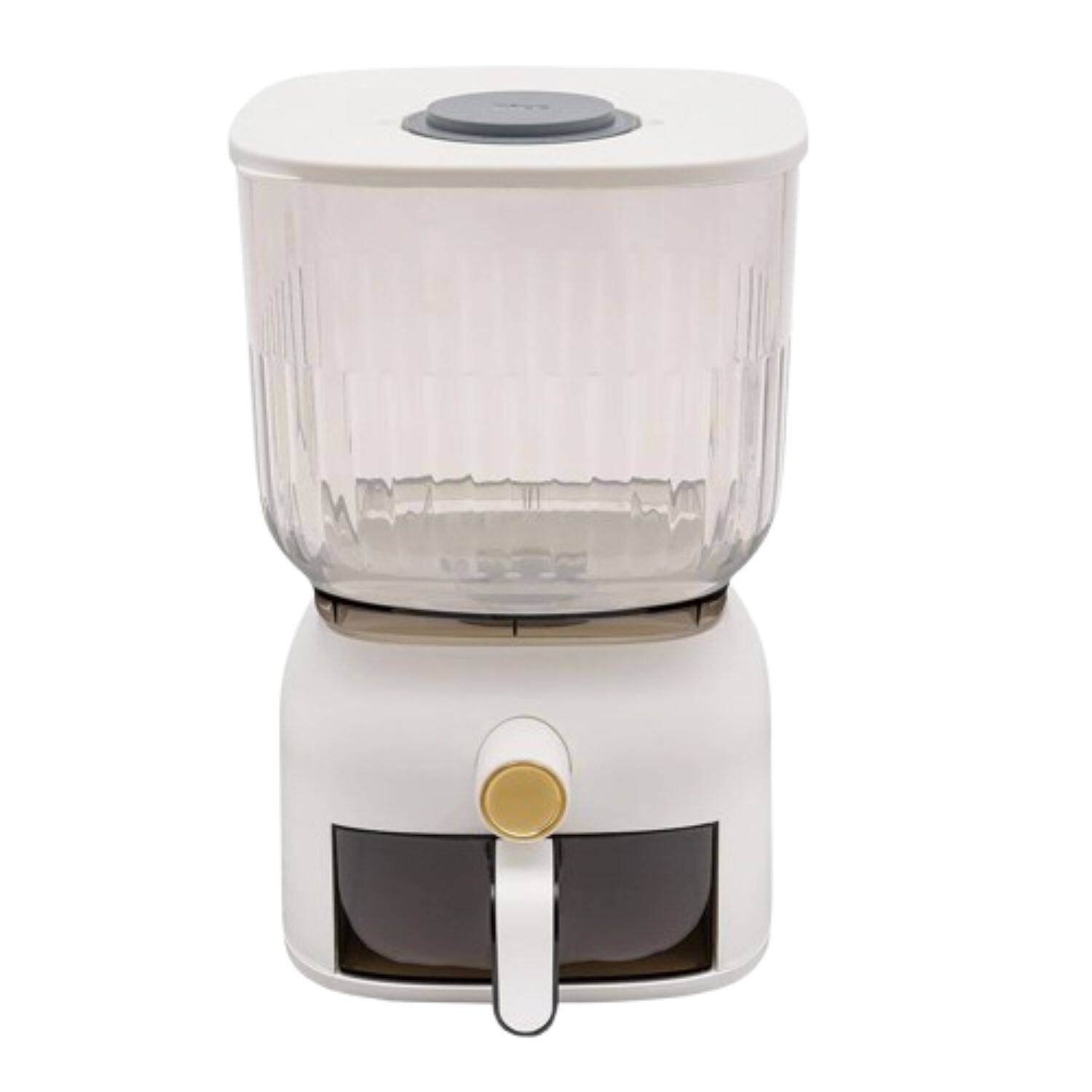 Front. Home Collection - 22 lbs Rice Dispenser Grain Storage Container Kitchen Organizer with Measuring Cup.