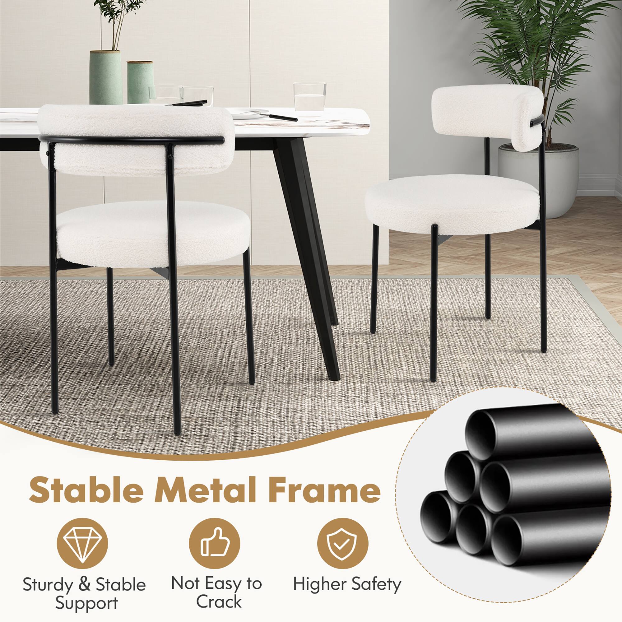 Stable Metal Frame

- Sturdy & Stable Support
- Not Easy to Crack
- Higher Safety