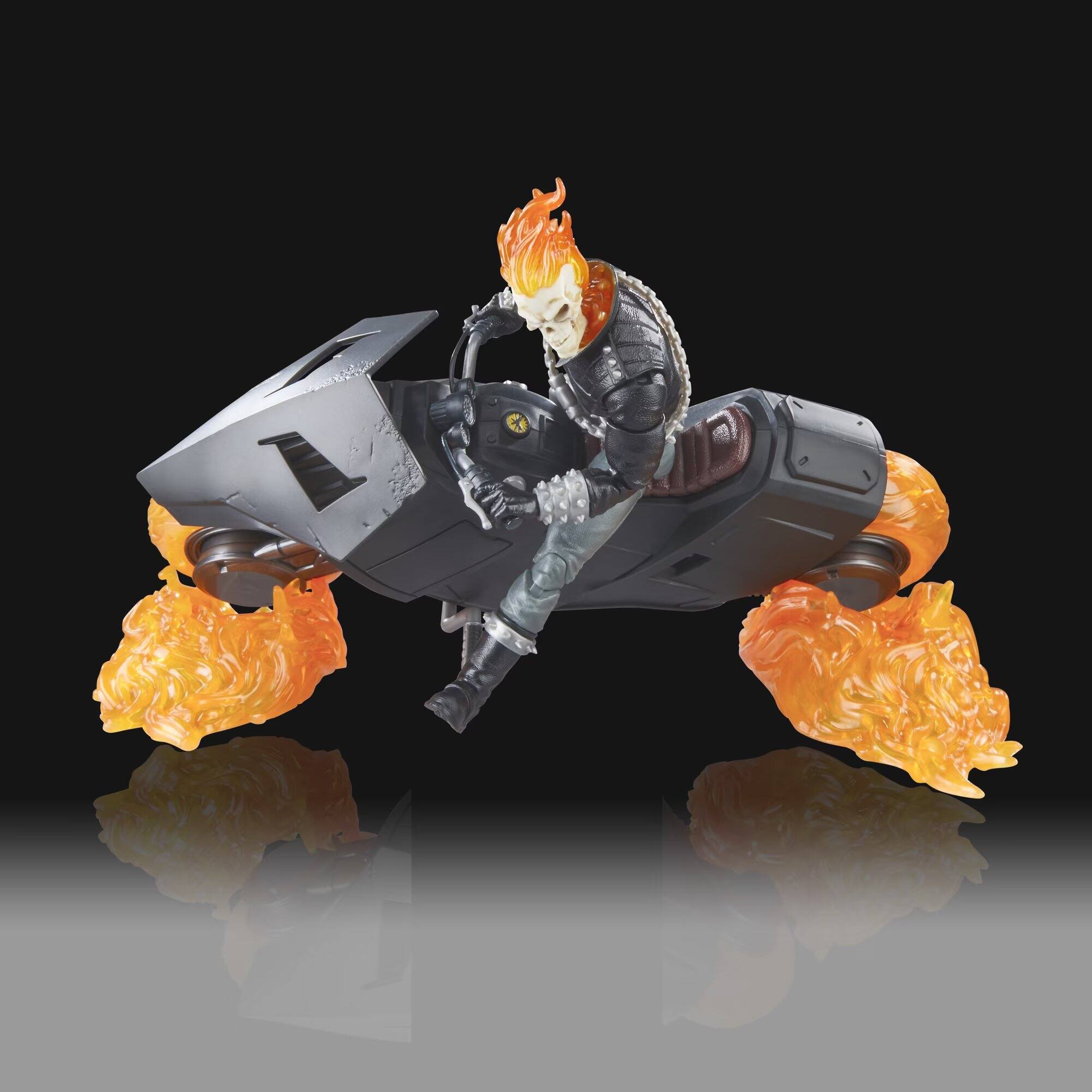 Alt View 3. Marvel - Marvel Legends Series Ghost Rider, 6" Comics Collectible Action Figure with Motorcycle.