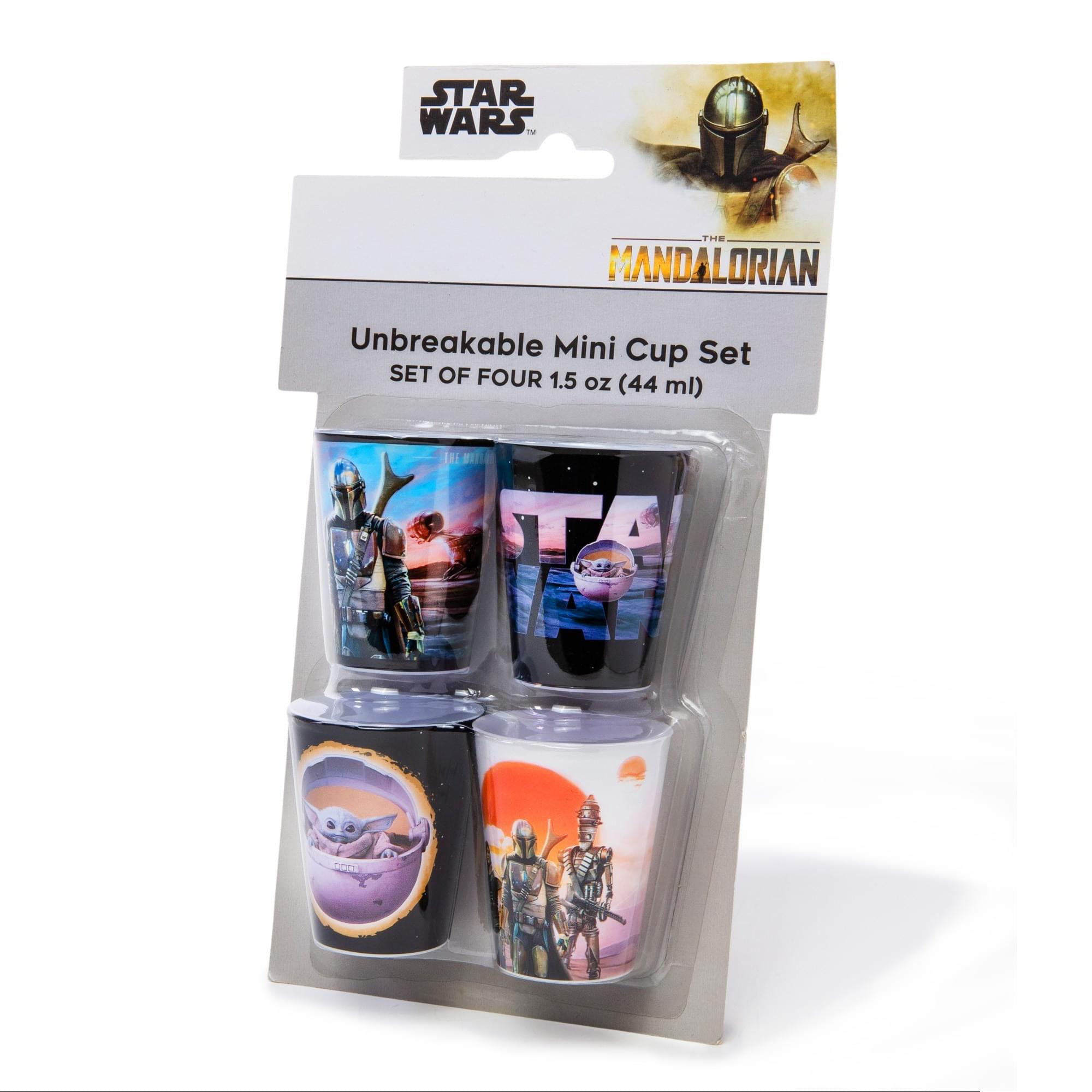 STAR WARS - THE MANDALORIAN  
Unbreakable Mini Cup Set  
SET OF FOUR 1.5 oz (44 ml)