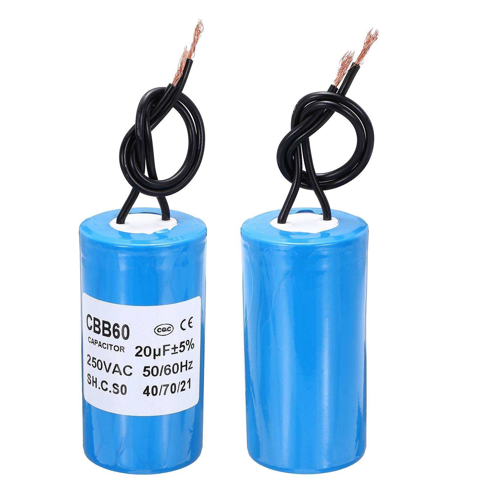 CBB60 CAPACITOR 20µF ±5% 250VAC 50/60Hz SH.C.SO 40/70/21