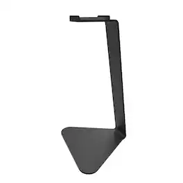Kanto - Low Profile Universal Headphone Stand with Curved Silicone Cradle - Black