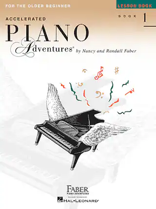 Front. Hal Leonard - Faber Accelerated Piano Adventures for the Older Beginner Instructional Book - Multi.