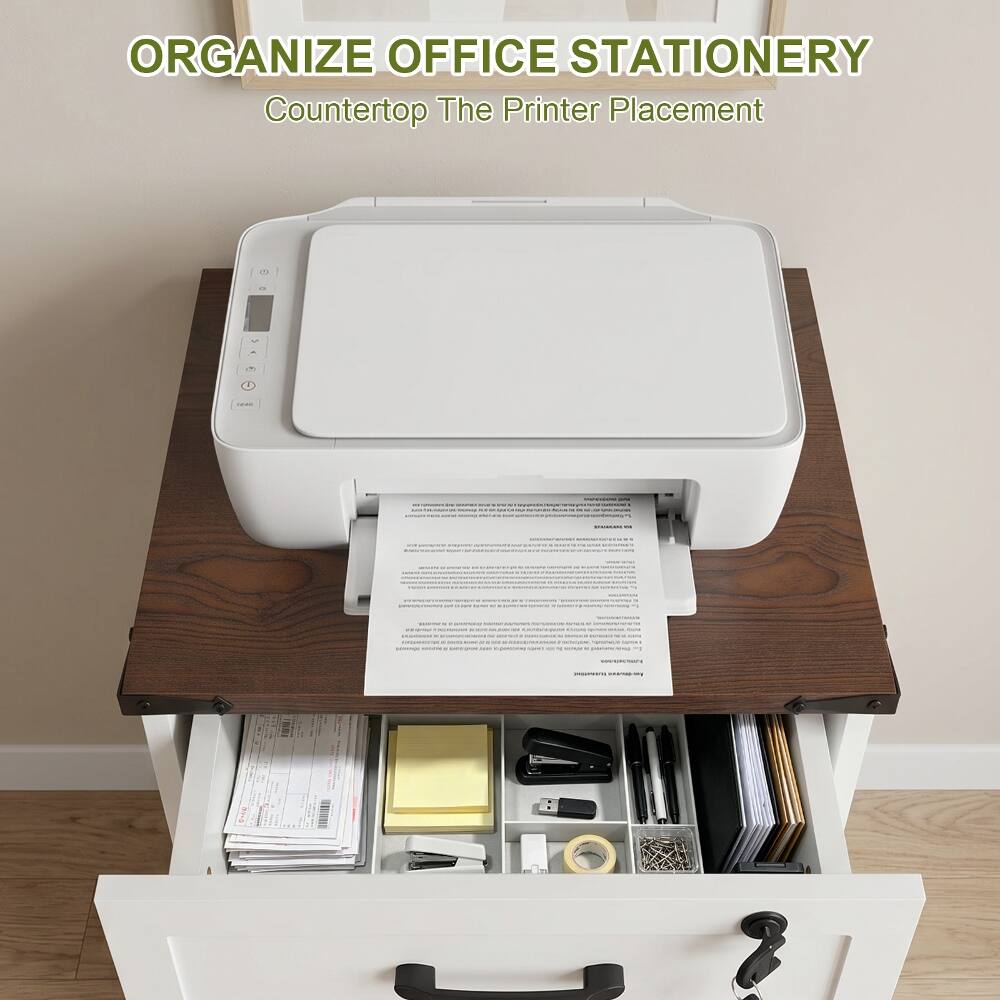 ORGANIZE OFFICE STATIONERY  
Counter The Printer Placement