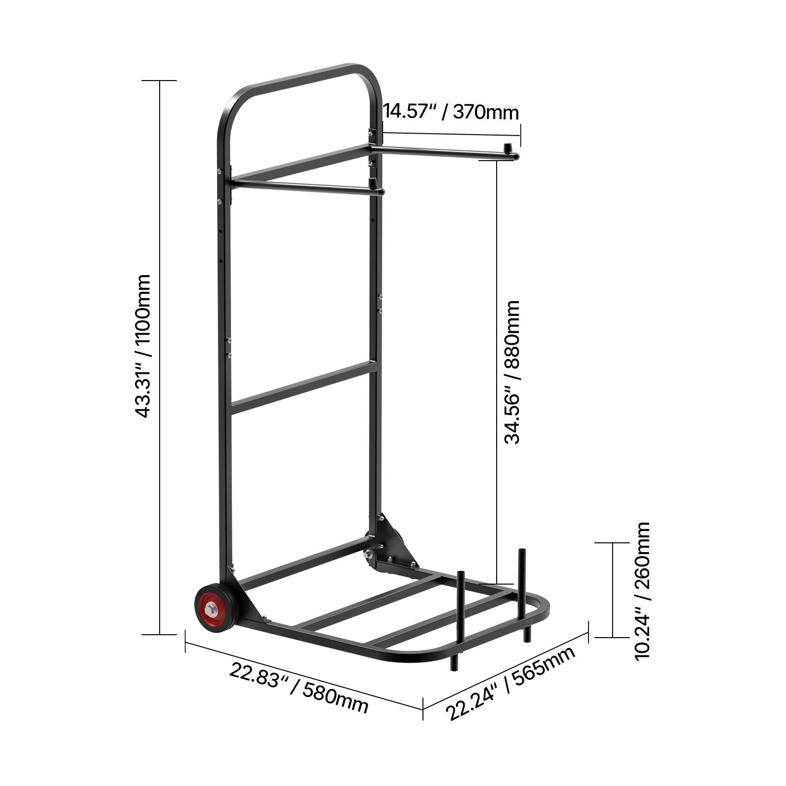 14.57" / 370mm
43.31" / 1100mm
34.56" / 880mm
22.83" / 580mm
22.24" / 565mm
10.24" / 260mm