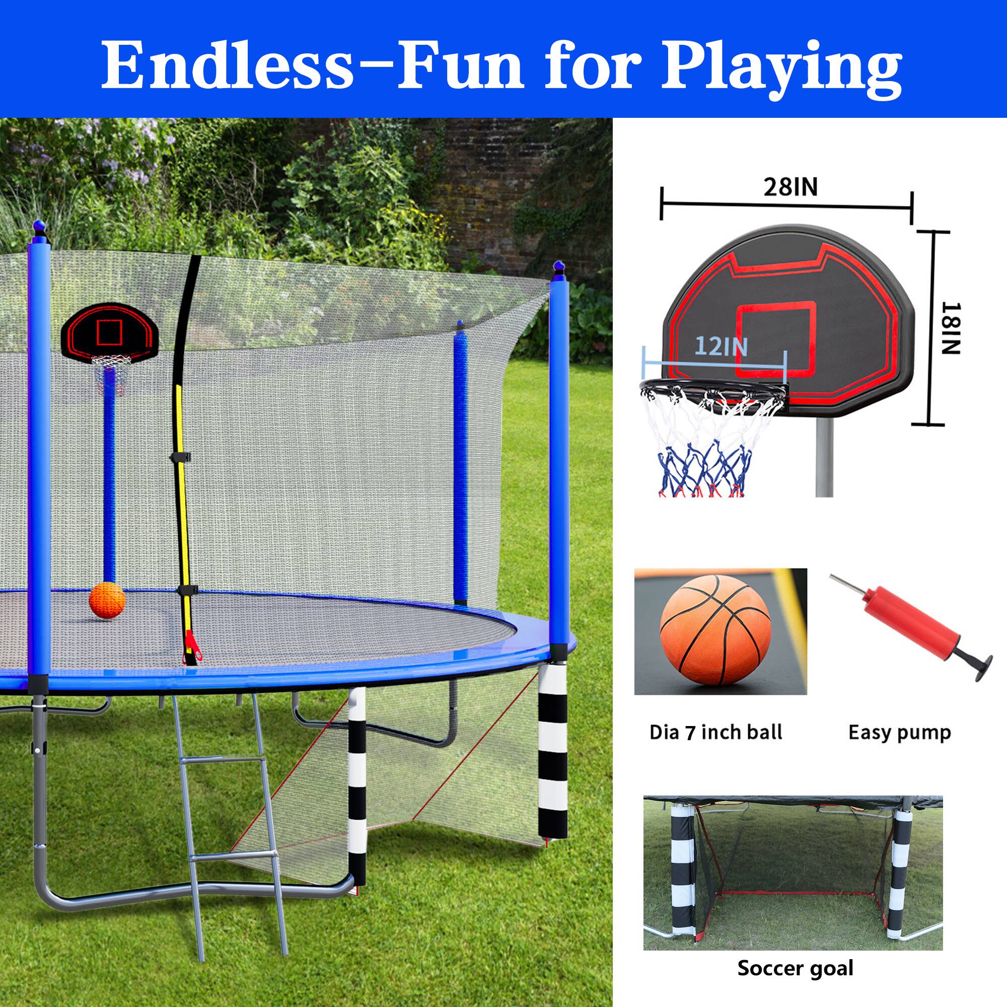 Endless-Fun for Playing

28IN  
12IN  
18IN  
Dia 7 inch ball  
Easy pump  
Soccer goal