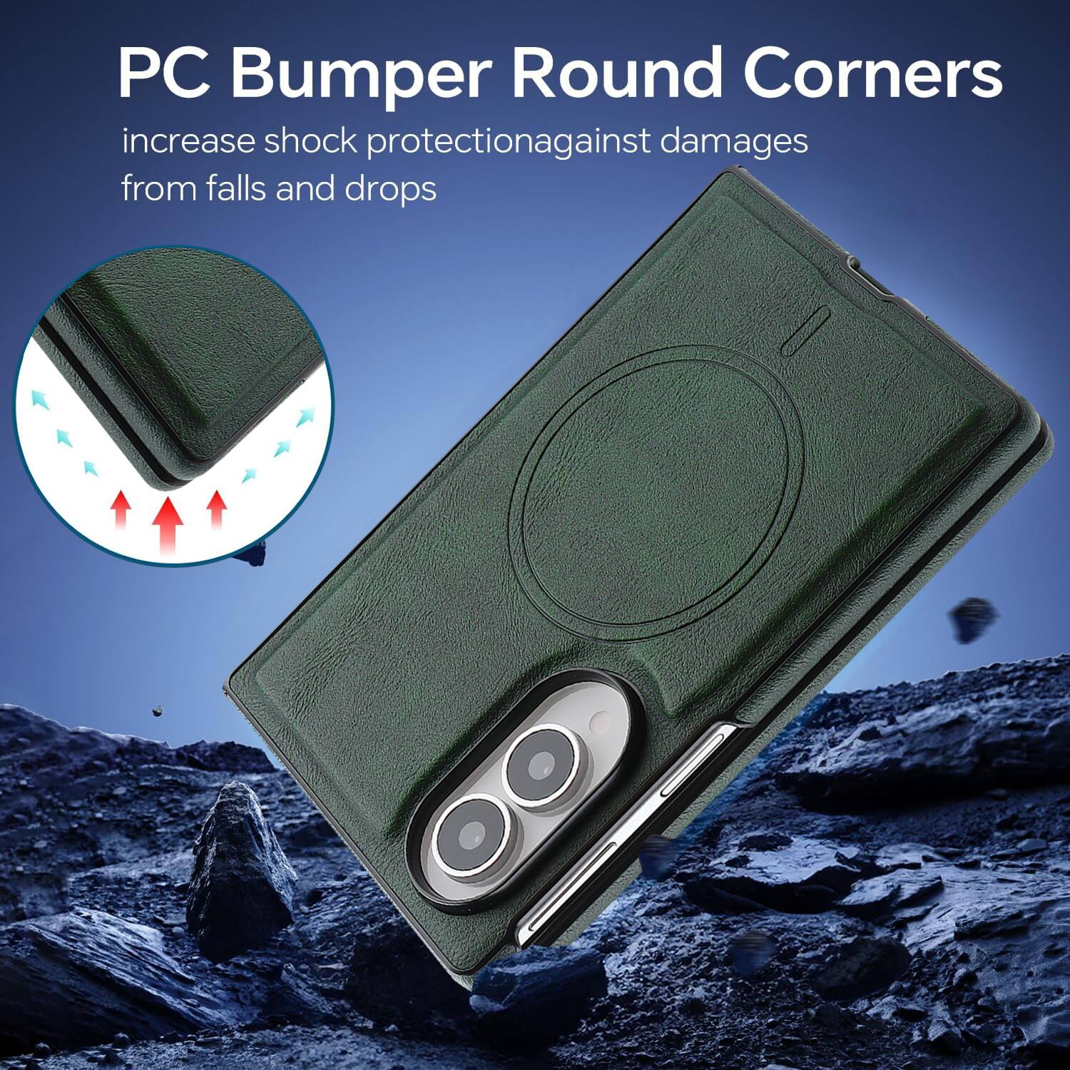 PC Bumper Round Corners increase shock protection against damages from falls and drops