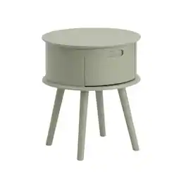 FurniFact - Urban Gray Nightstand with Modern Design and Simple Storage - Brown