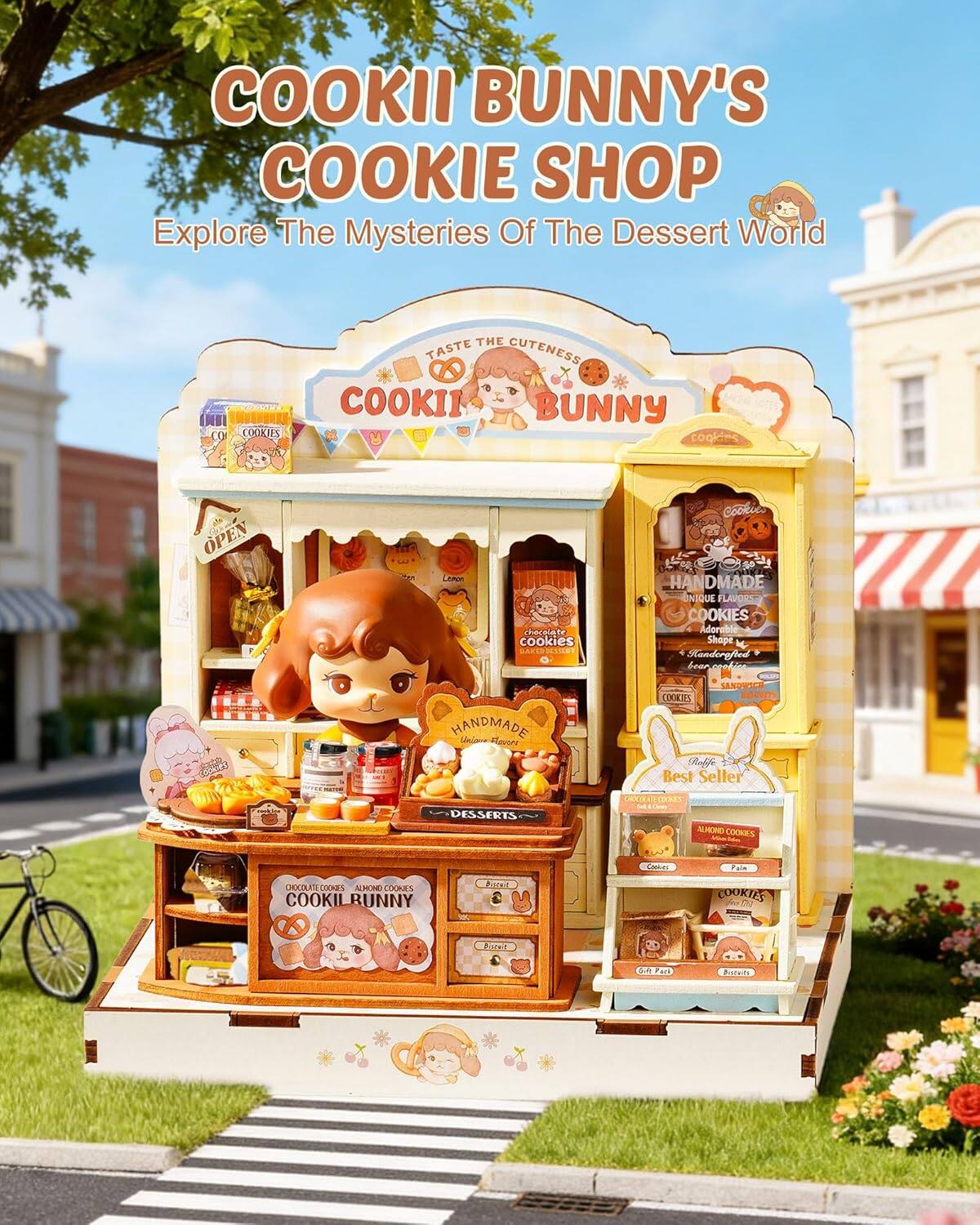 COOKII BUNNY'S COOKIE SHOP  
Explore The Mysteries Of The Dessert World  

COOKIES  
The Taste Of Cuteness  

COOKII BUNNY  
Cooking  

OPEN  

HANDMADE  
Unique Flavors  
Cookies  
Adorable Shapes  
Handcrafted  

Best Seller  
Desserts  
Cookies  
Almond Cookies  
Chocolate Cookies  

COOKII BUNNY  
Cookies  
Gift Pack  
Biscuits  

COOKII BUNNY  
Chocolate Cookies  
Almond Cookies