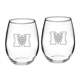 Jardine - Mercer Bears 21oz. 2-Piece Stemless Wine Glass Set - Multicolor