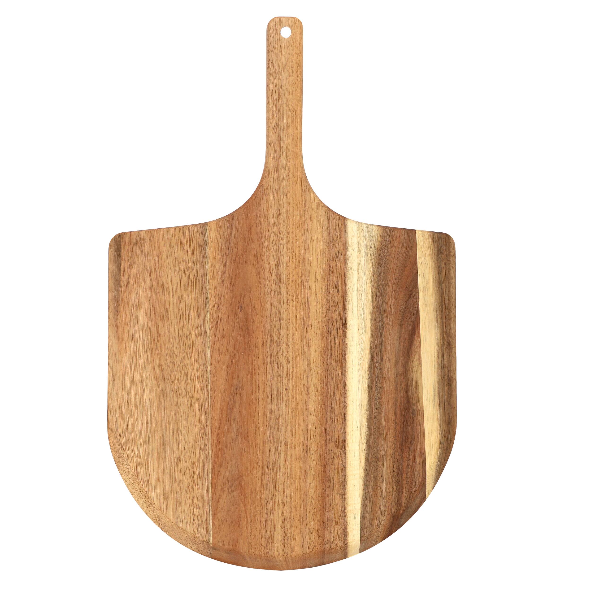 Alt View 2. MegaChef - MegaChef Acacia Wood Pizza Peel and Serving Board - Brown.
