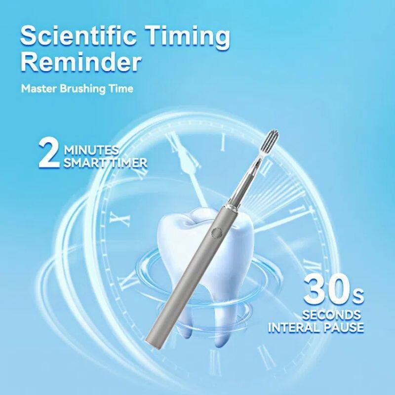 Scientific Timing Reminder  
Master Brushing Time  

2 MINUTES SMART TIMER  

30s SECONDS INTERVAL PAUSE